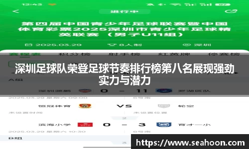 深圳足球队荣登足球节奏排行榜第八名展现强劲实力与潜力